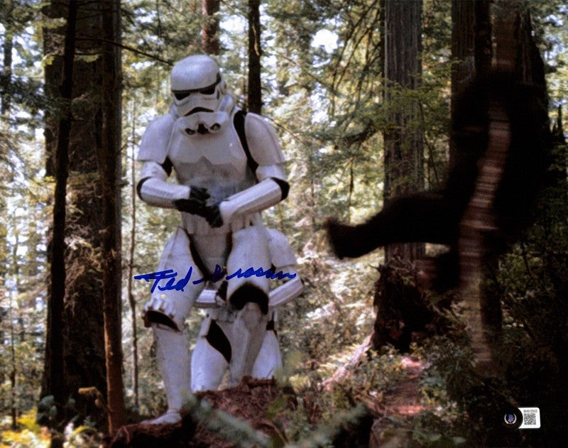 Ted Grossman Star Wars ROTJ Stormtrooper Signed 11x14 Photo BECKETT0