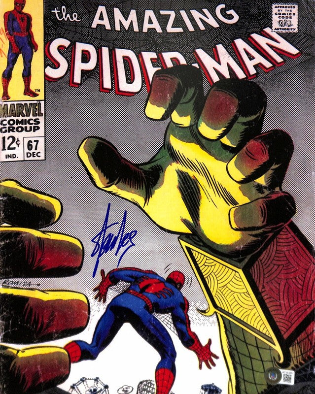 Stan Lee Spider Man (Marvel) Signed 11x14 Photo Auto 10 BAS (Grad Collection)0