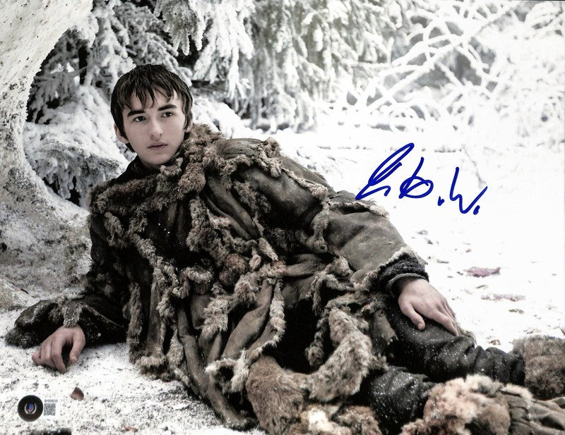 Isaac Hempstead Wright “Bran Stark” Game of Thrones Signed 11x14 Photo BECKETT0