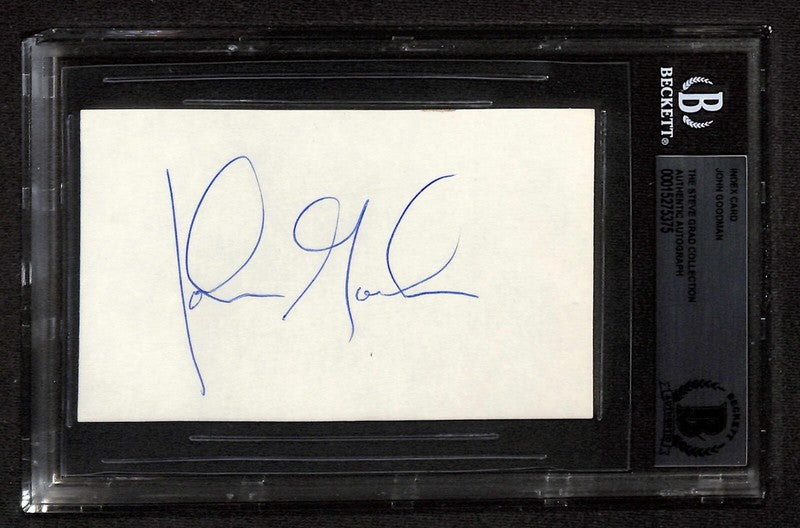 John Goodman "Walter Sobchak" The Big Lebowski Signed 3x5 Index Card Beckett0