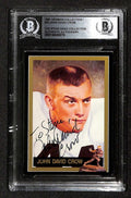 John David Crow 1991 Heisman Collection 1 #23 Signed Card BECKETT0