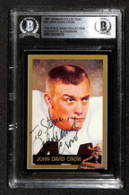 John David Crow 1991 Heisman Collection 1 #23 Signed Card BECKETT0