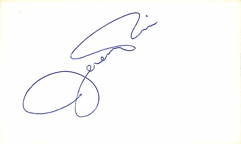 Jeremy Piven Vintage Signed Full Name Index Card BECKETT Authenticated0