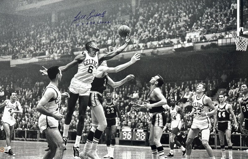 Bill Russell Celtics Signed & Inscribed 30x40 Photograph AUTO GRADE 10 BECKETT0