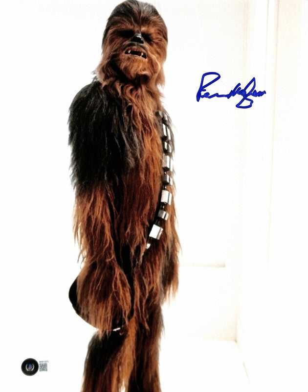 Peter Mayhew Chewbacca Star Wars ESB Bespin Trap Signed 11x14 Photo BECKETT0