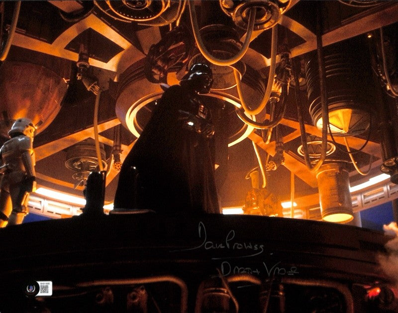 David Prowse Darth Vader Star Wars ESB Bespin Duel Signed 11x14 Photo BECKETT 0