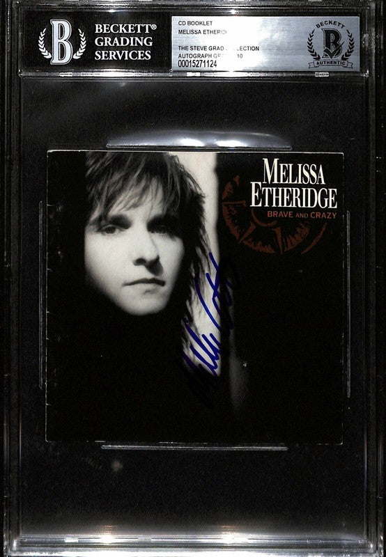 Melissa Etheridge Signed B&W CD Booklet Auto Grade 10 BECKETT (Grad Collection)0