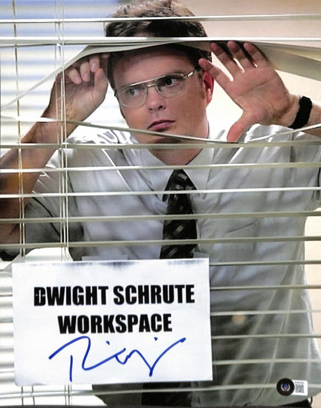 Rainn Wilson “Dwight” The Office Signed 11x14 Photo Beckett (Grad Collection)0