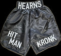 Thomas Hearns Signed "Hit Man" Boxing Trunks Insc "HOF 12" Beckett LOA0