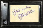 Hal B. Wallis Casablanca True Grit Signed Index Card Beckett Autograph0