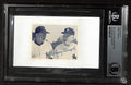 Casey Stengel Signed Yankees Photograph Beckett Slabbed Autograph0