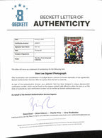 Stan Lee Signed Amazing Spider-Man Photograph 11x14 Beckett1