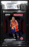 Alyssa Thomas Signed 2024 Prizm Monopoly WNBA Card Beckett 10 Auto0