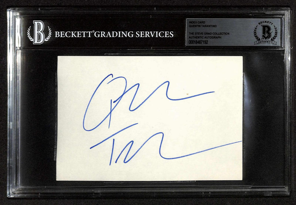 Quentin Tarantino Director Signed 5x7 Index Card Beckett Autograph0