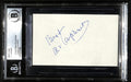 Irv Kupcinet Eagles QB Sun Times Columnist Signed Index Card Beckett0