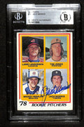 Jack Morris Signed 1978 Topps Rookie Pitchers Card Beckett Slab0