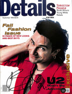 Bono Signed Vintage 1992 Details Full Magazine BECKETT LOA0