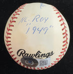 Don Newcombe Signed ONL Baseball w/ Multiple Career Inscriptions Beckett4