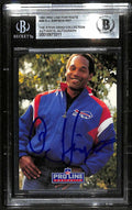 O.J. Simpson Bill HOF Signed 1991 Pro Line Portraits Card Beckett0