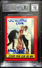 Vic Armstrong & Wendy Leech Signed #6 Indiana Jones Card Beckett Auto 100