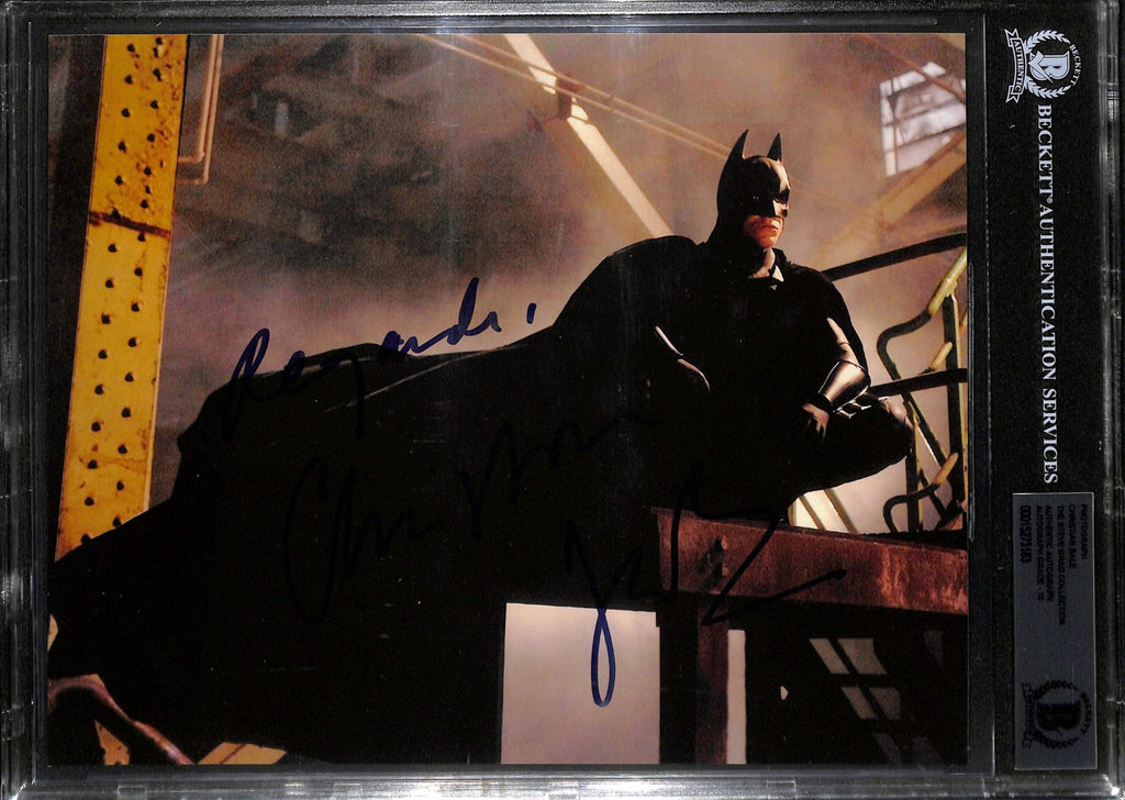 Christian Bale Signed Batman 8x10 Photo BECKETT0