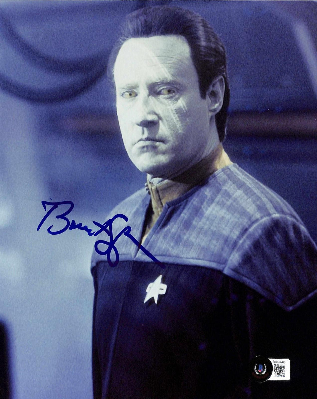 Brent Spiner Mr. Data Signed Star Trek Nemsis Photo 8x10 Beckett Authenticated0