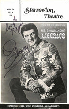 Liberace Signed 1970 Storrowton Theatre Program Beckett Authenticated0
