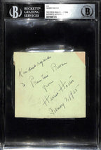 Harriet Hoctor Dancer & Actress Signed Autograph Cut Beckett Slabbed0