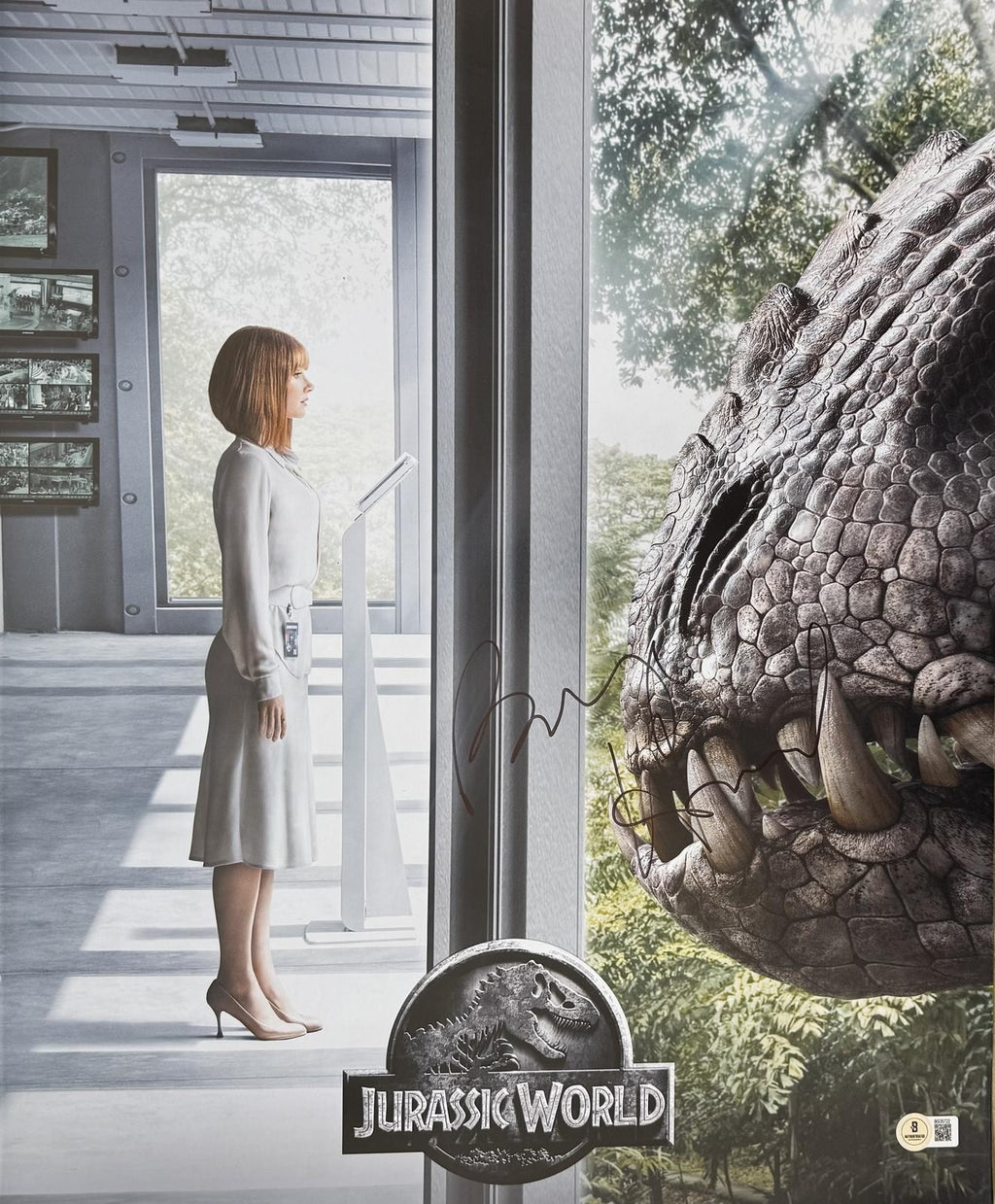 Bryce Dallas Howard Signed Jurassic World Photo 16x20 Beckett Authenticated0