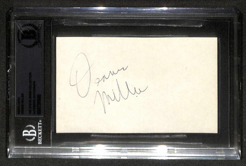 Dennis Miller Signed Index Card BECKETT0