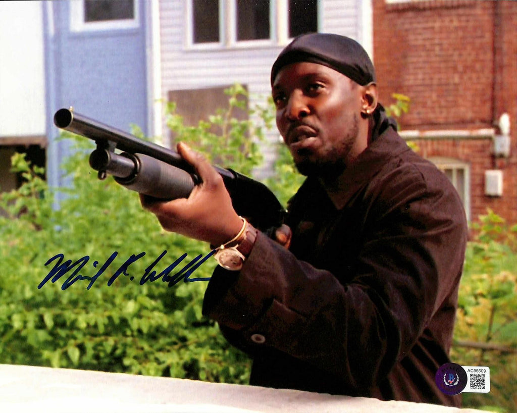 Michael K. Williams The Wire Signed 8x10 Photo Auto 10 BECKETT0