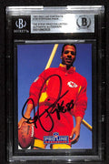 Stephone Paige KC Chiefs Signed 1991 Pro Line Portraits Card Beckett0