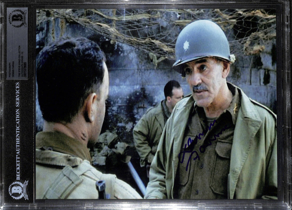 Dennis Farina Saving Private Ryan Signed 8x10 Photo Beckett0