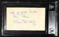 Bill Dickey NYY BB HOF Signed Index Card Beckett Slabbed Autograph0