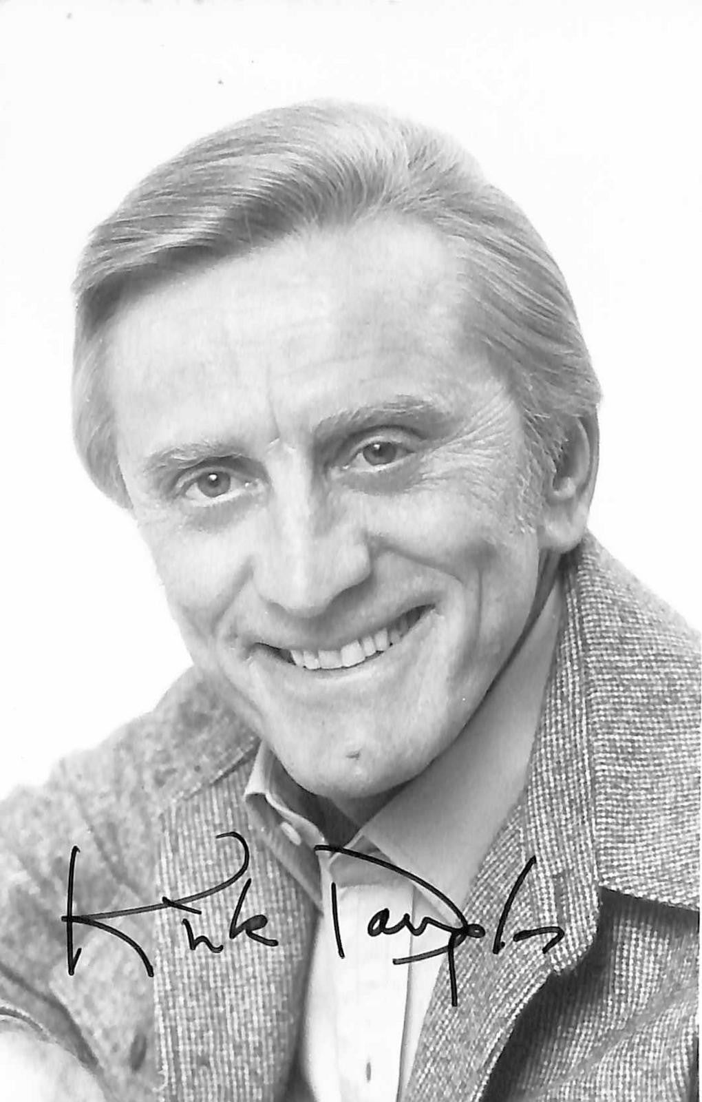 Kirk Douglas Signed 6x4 Postcard Beckett0
