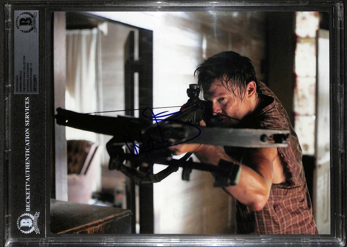 Norman Reedus The Walking Dead Signed 8x10 Photo Auto 10 BECKETT0
