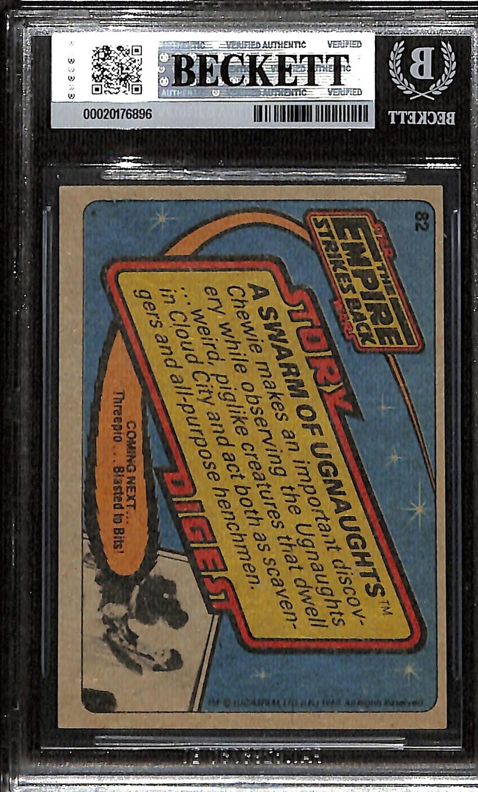 Mike Edmonds Jane Busby Malcolm Dixon Signed Star Wars ESB Topps BAS1