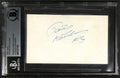 Sarunas Marciulionis Golden State Warriors Signed Index Card Beckett Slab0