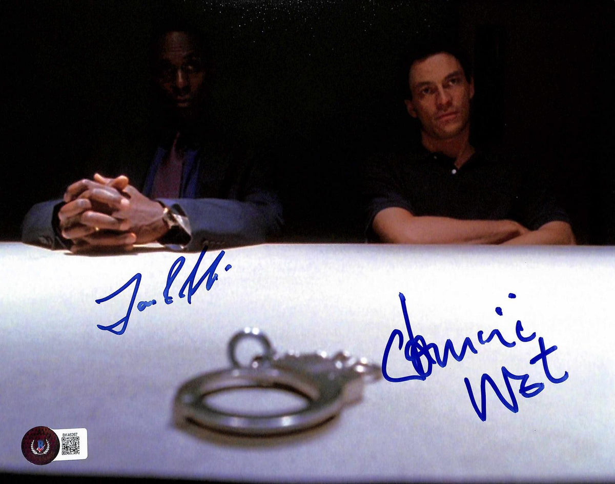 Dominic West & Lance Reddick Signed The Wire Photo 8x10 Beckett Authenticated0