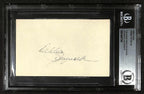 Debbie Reynolds Actress Signed 3x5 Index Card Beckett Slabbed Autograph0