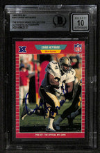 Craig Heyward Signed 1989 Pro Set Saints ROOKIE Card Beckett Auto 100