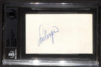 Lou Ferrigno The Hulk Signed 3x5 Index Card Beckett Autograph0