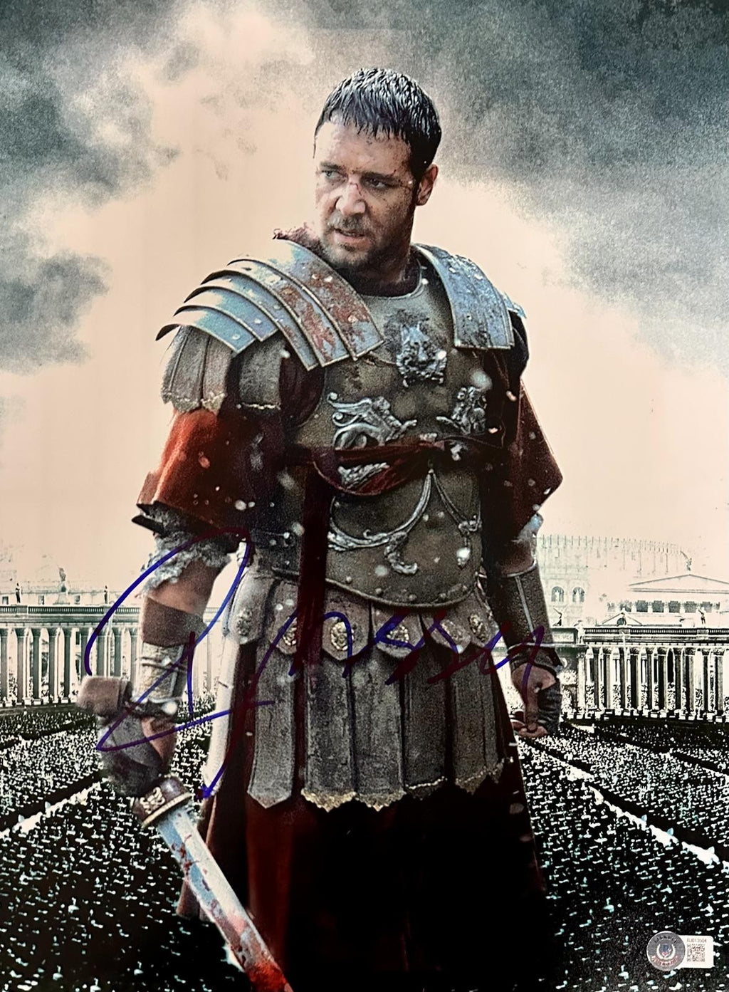 Russell Crowe Signed Gladiator Photo 11x17 Beckett Authenticated0