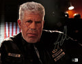 Ron Perlman Signed Sons of Anarchy Clay Morrow Photograph 11x14 Beckett0