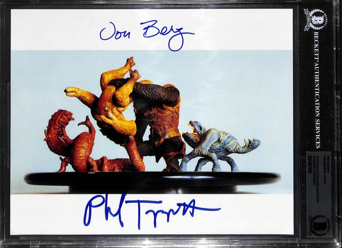 Jon Berg & Phil Tippett Star Wars Dejarik Holochess Signed 8x10 Photo0