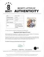 Megadeth Band Signed Self Titled CD Insert Beckett LOA Includes Full LP2