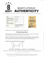 Bill Russell Celtics HOF Signed 'Russell Rules' Book Beckett3