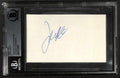 John Cusack Vintage Signed Index Card Beckett Slab0