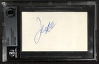John Cusack Vintage Signed Index Card Beckett Slab0
