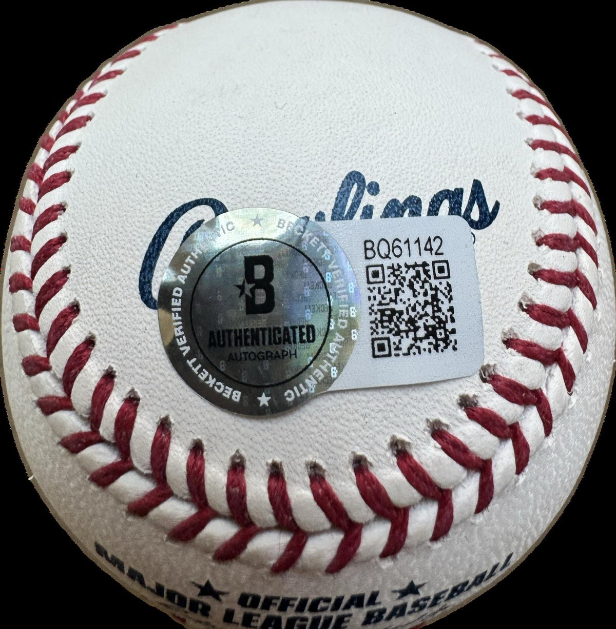 Stephen Strasburg Senators Signed Official MLB Baseball Beckett2